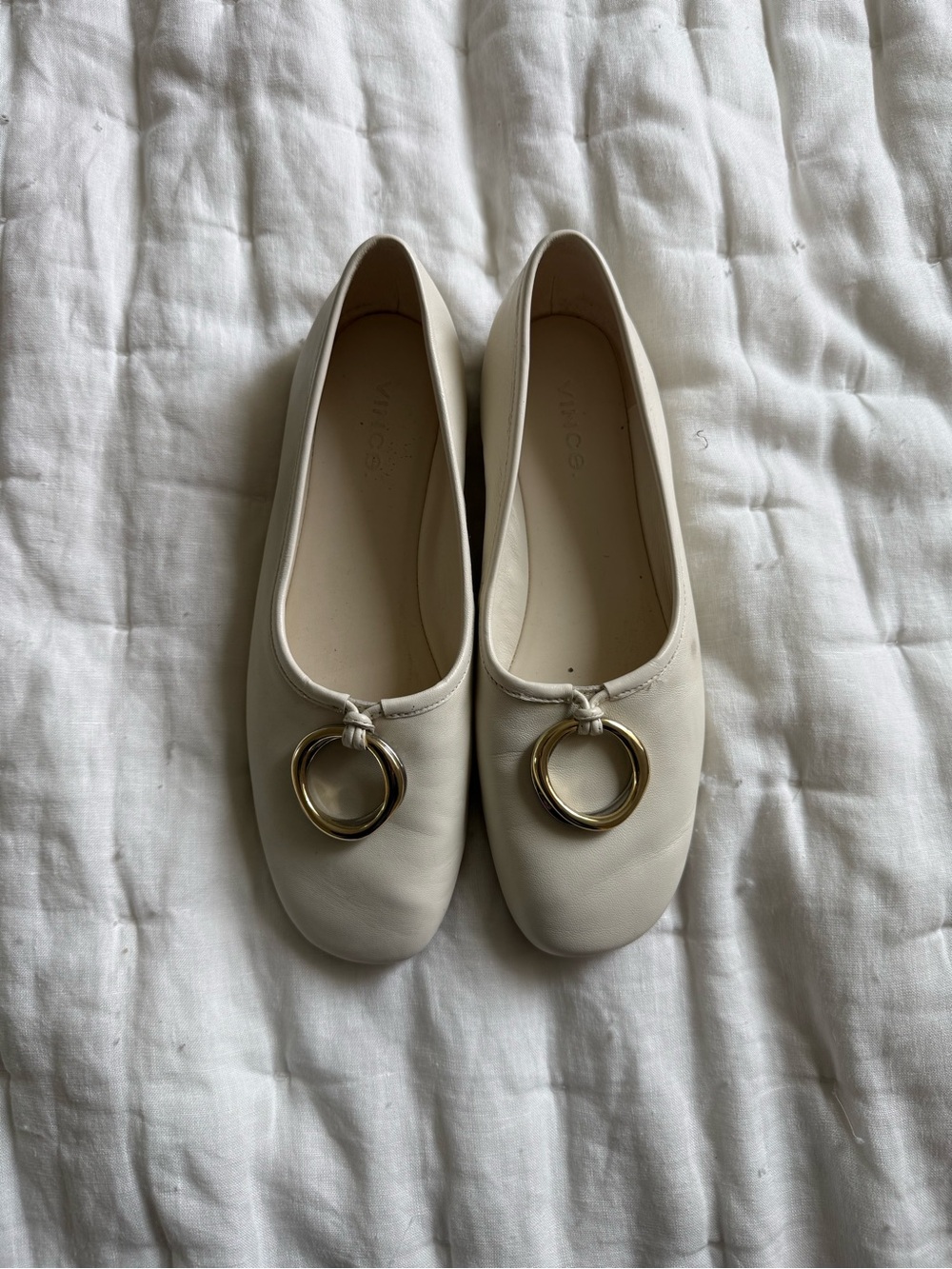 Vince Glove Flats with metal detail